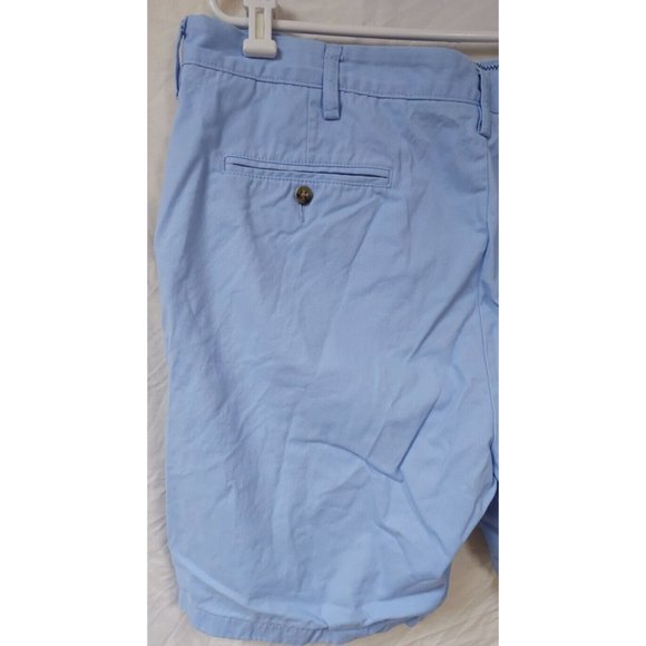 Nautica Mens 40 Blue The Deck Classic Fit Flat Front Chino Khaki Shorts - Picture 7 of 13